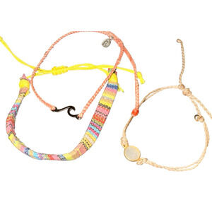 Authentic Pura Vida and Unbranded Bracelet Set Boho Beach Wave Sparkle‎